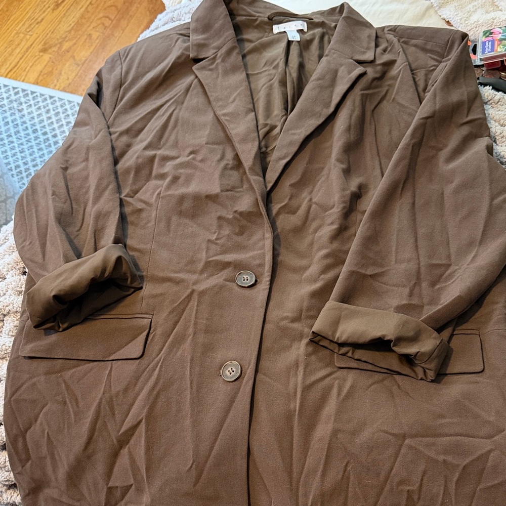 Leith Chocolate Brown Blazer